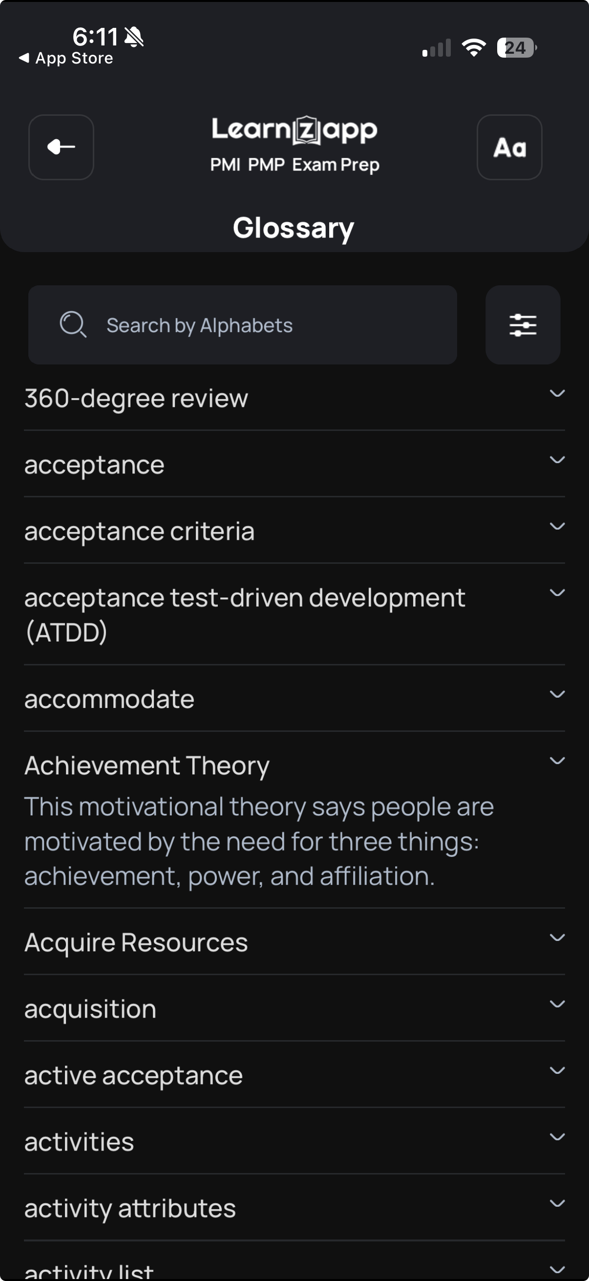 Master the Vocabulary